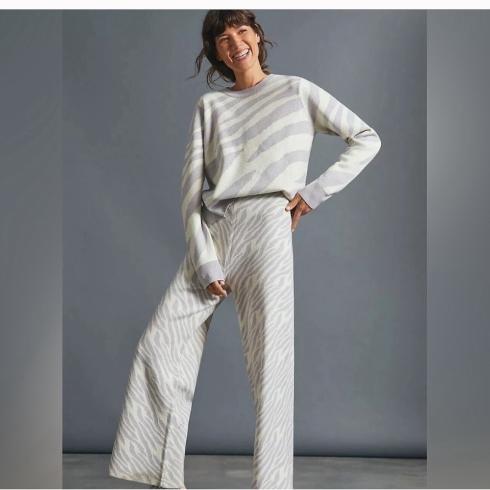 Avery Saturday/Sunday womens Sz XL Knit Lounge Set Pants Sweater Cabincore  NWOT